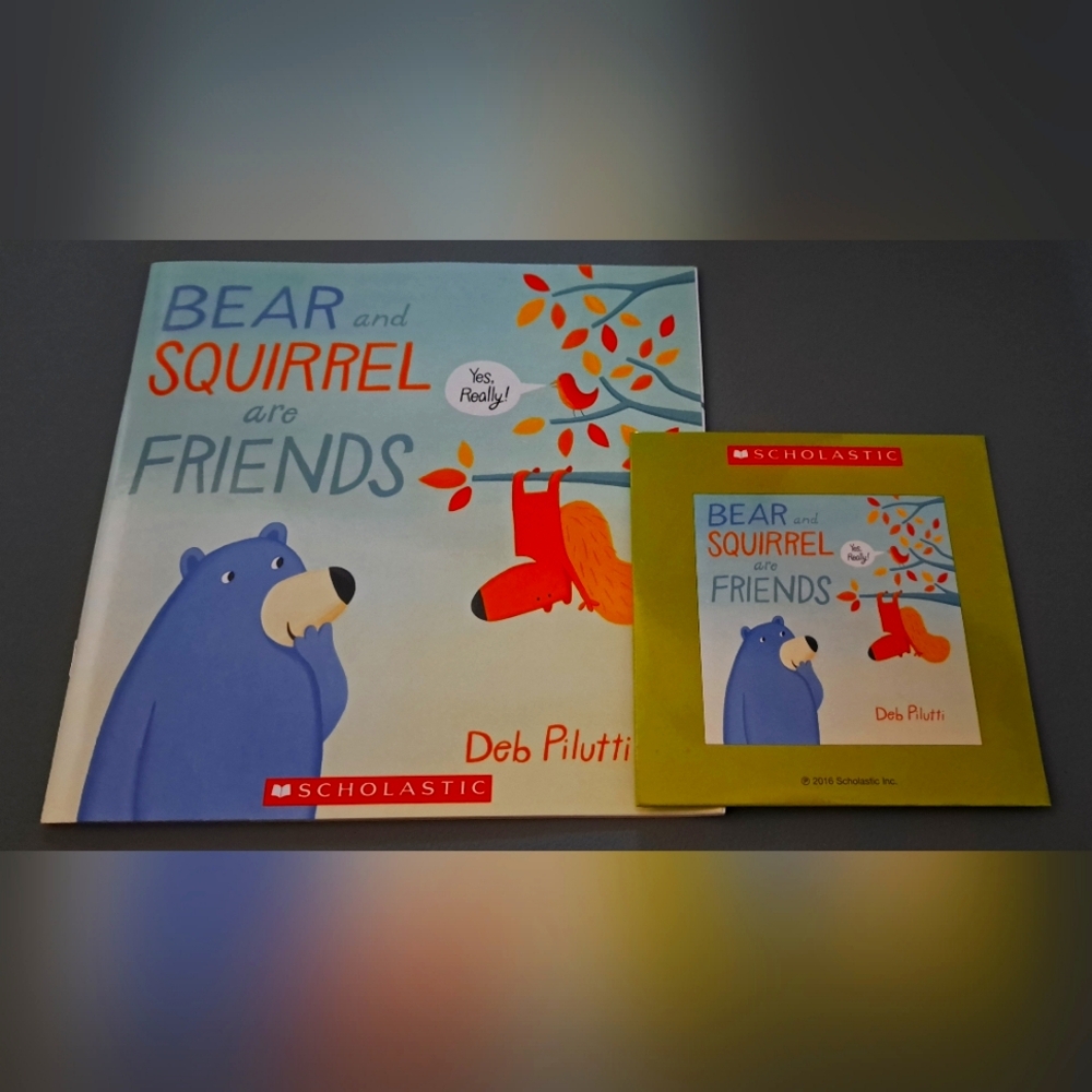 New Scholastic Bear and Squirrel are Friends Book and CD Set